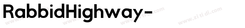 RabbidHighway字体转换