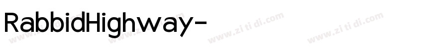 RabbidHighway字体转换