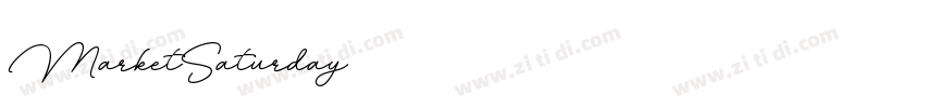 MarketSaturday字体转换