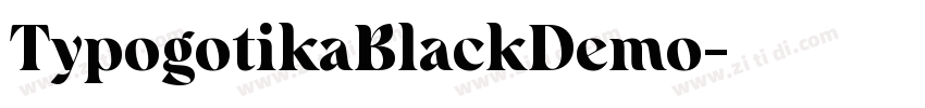 TypogotikaBlackDemo字体转换