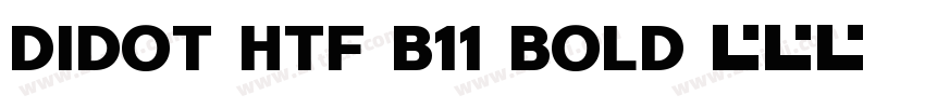 Didot-HTF-B11-Bold字体转换