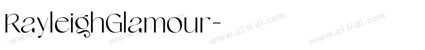 RayleighGlamour字体转换