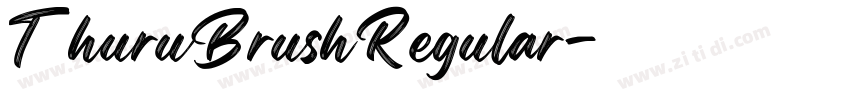 ThuruBrushRegular字体转换