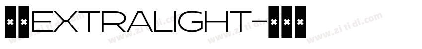 苹方Extralight字体转换 苹方Extralight字体转换