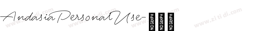 AndasiaPersonalUse字体转换