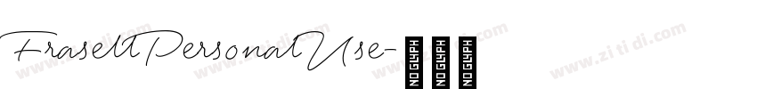 FrasellPersonalUse字体转换