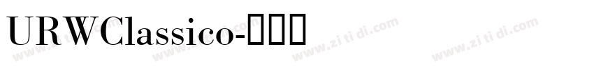 URWClassico字体转换