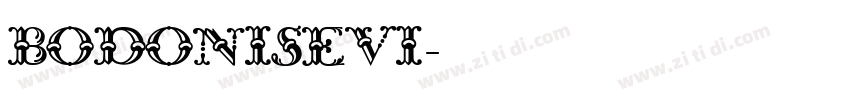 BodoniSevI字体转换