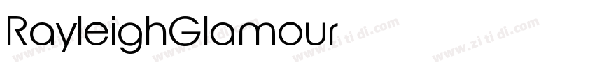 RayleighGlamour字体转换