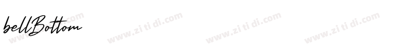 bellBottom字体转换