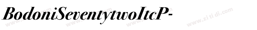 BodoniSeventytwoItcP字体转换