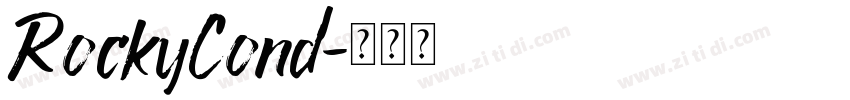 RockyCond字体转换