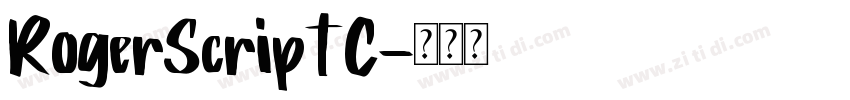 RogerScriptC字体转换