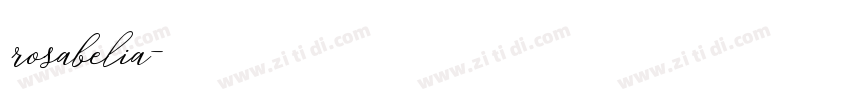 rosabelia字体转换