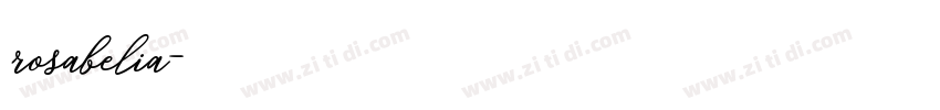 rosabelia字体转换