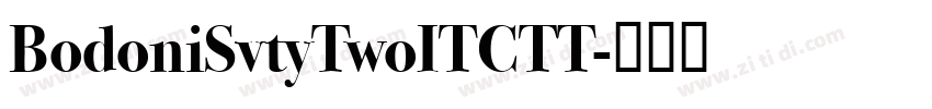 BodoniSvtyTwoITCTT字体转换