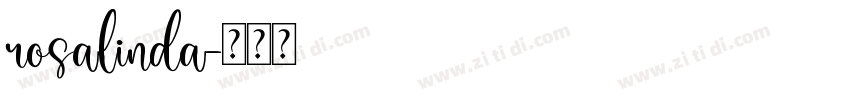 rosalinda字体转换