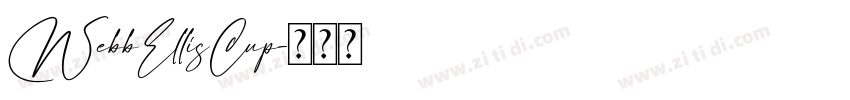WebbEllisCup字体转换