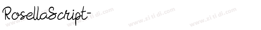 RosellaScript字体转换