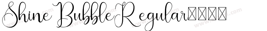 ShineBubbleRegular字体转换