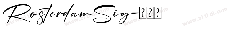 RosterdamSig字体转换