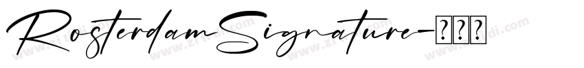 RosterdamSignature字体转换
