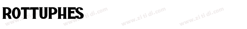 rottuphes字体转换