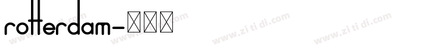 rotterdam字体转换