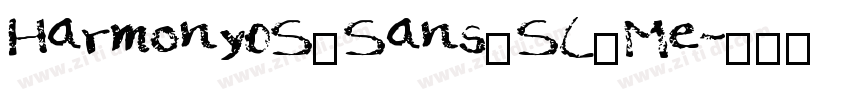 Harmony0S_Sans_SC_Me字体转换