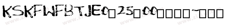 KSKFWFBTJE0_25_00字体下载字体转换