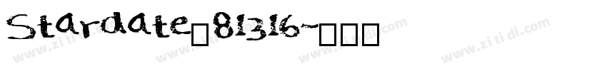 Stardate_81316字体转换