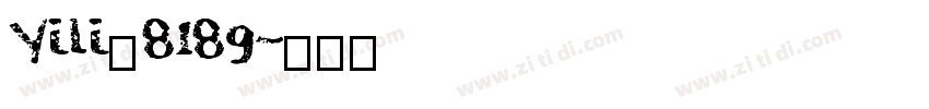 Yili_8189字体转换