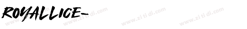 ROYALLICE字体转换