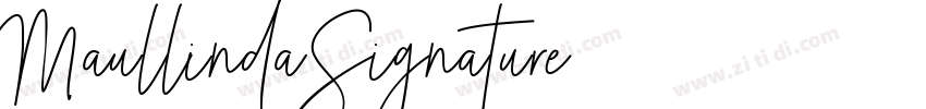 MaullindaSignature字体转换