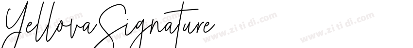 YellovaSignature字体转换