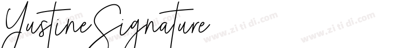 YustineSignature字体转换
