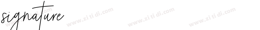 signature字体转换