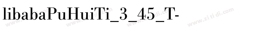 libabaPuHuiTi_3_45_T字体转换