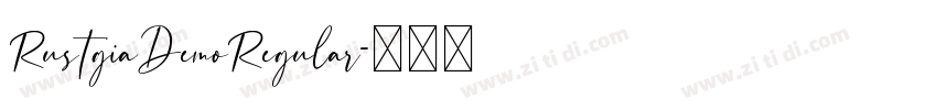 RustgiaDemoRegular字体转换
