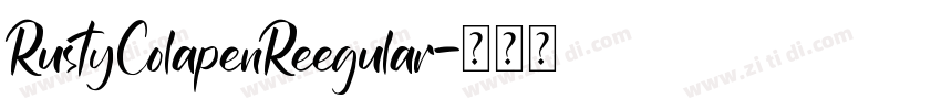 RustyColapenReegular字体转换