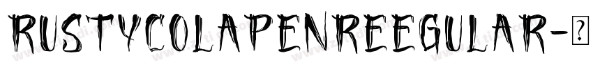 RustyColapenReegular字体转换
