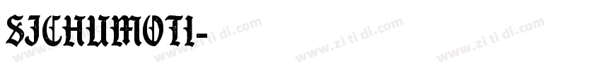 SJchumoti字体转换