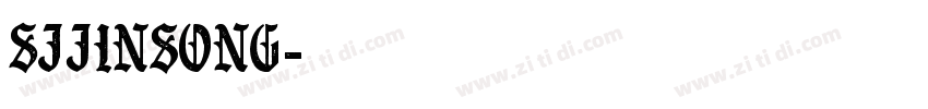 SJjinsong字体转换