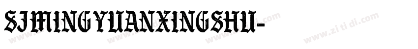 SJmingyuanxingshu字体转换