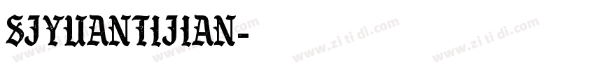 SJyuantijian字体转换