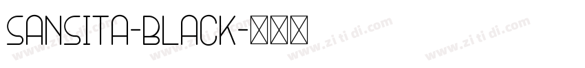 sansita-black字体转换