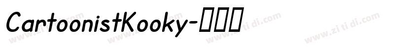 CartoonistKooky字体转换