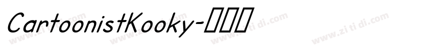 CartoonistKooky字体转换