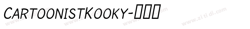 CartoonistKooky字体转换