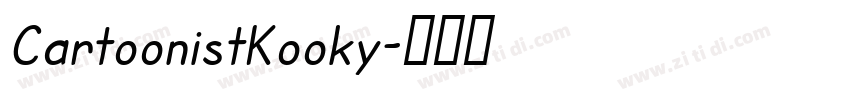 CartoonistKooky字体转换